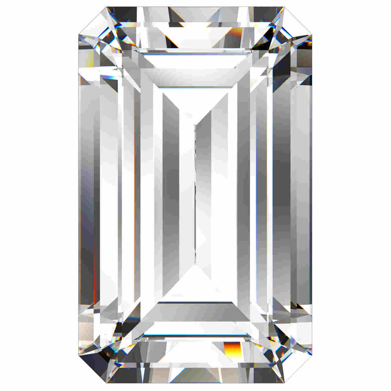 emerald shaped diamond GIA certified